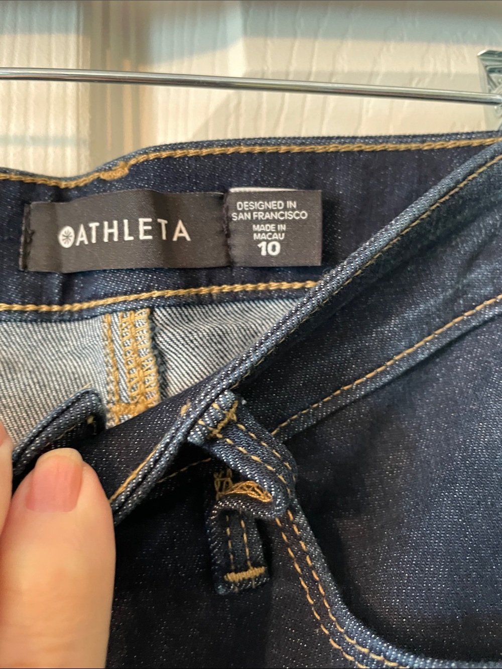 Athleta Women's Dark Blue Denim Jeans - Navy Vintage YKK